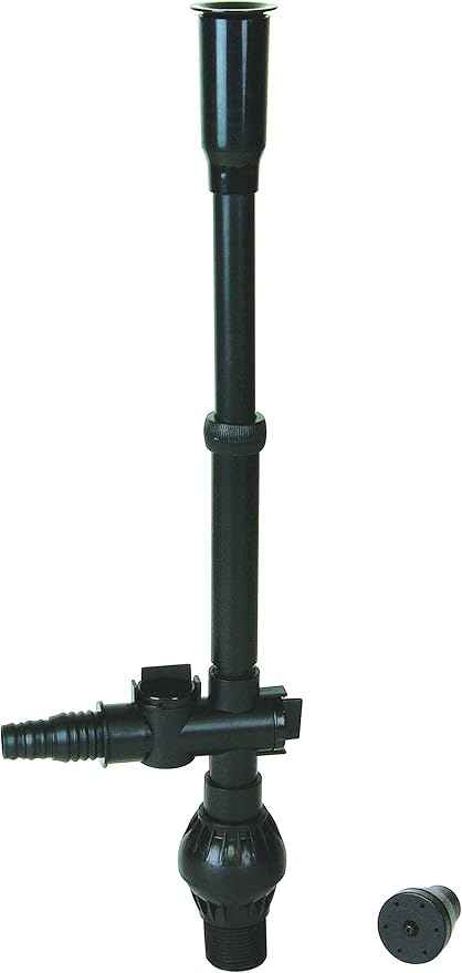 Lifegard Aquatics ALL-IN-ONE Pond Filter System with Quiet One – Single Capacity – For Cleaning 1000 Gallons Pond – Includes 584 GPH Pump, Fountain Heads, Ultraviolet Sterilizer, Mechanical Filtration