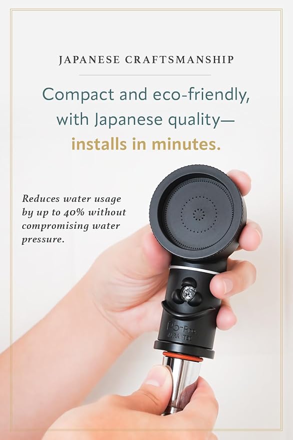 Purebble Pro – Professional Microbubble Shower Head for Hair Salons, Pet Salons, and Home Baby Care | High-Performance Concentrated Shower Stream | Made in Japan (Matte Black)