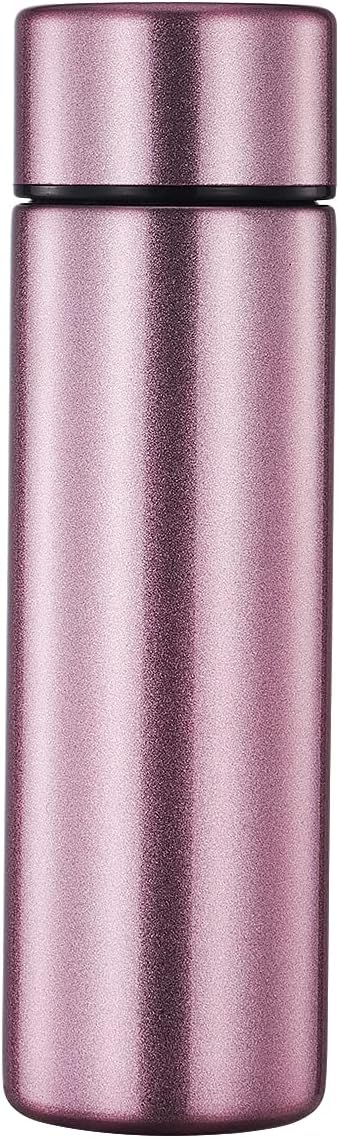 5 oz Mini Water Bottle Cute Water Bottle - Insulated Stainless Steel Bottle - Keeps Cold for 12 hours, Hot for 6 hours - Sparkling Pink
