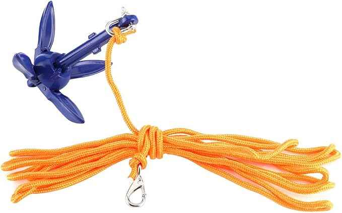 Compact Folding Anchor Rope Hook Watercraft Acc for Boats Kayak Canoe Sailboat,