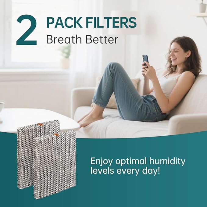 X2661 Humidifier 35 Water Panel Evaporator Compatible with HCWB3-17 HCWB3-17A HCWP3-18 HCWP3-18A HCWB2-17 HCWB2-17A HCWP2-18 HCWP2-18A WB2-17 WB2-17A WP2-18 WP2-18A 2 Packs
