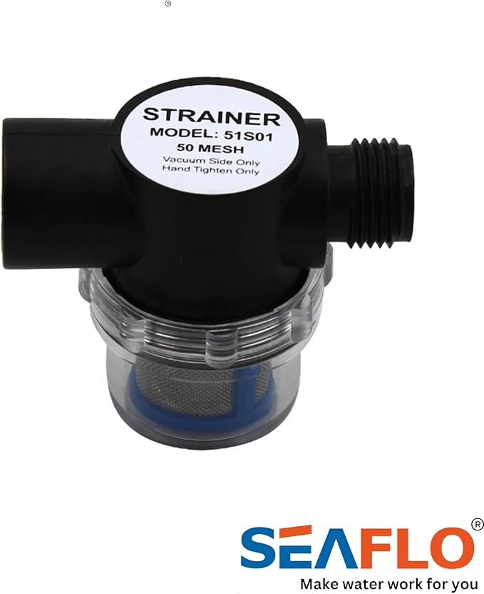 SEAFLO 51S01 Strainer - 1/2" NPSM Inlet/Outlet (10-Pack)