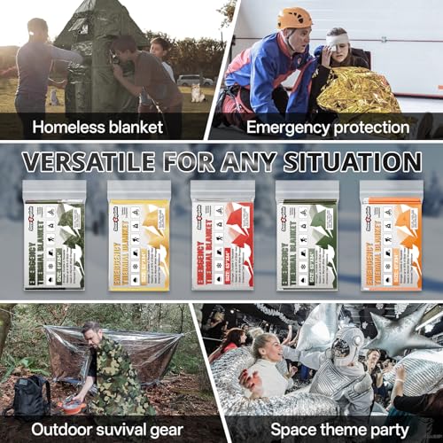 Survival Emergency Thermal Blankets (4 Count)