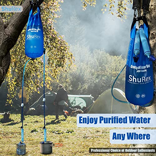 12L Gravity Fed Water Filtration System with Adjustable Tree Strap