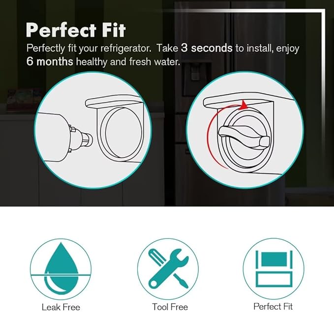 ICEPURE PLUS 5231JA2006A NSF/ANSI 53&42 Refrigerator Water Filter Replacement for LG LT600P, Kenmore 46-9990, 5231JA2006B, 5231JA2006E, LT600P-B, 469990, FML-2, LFX25975ST, LFX25960ST, 2PACK