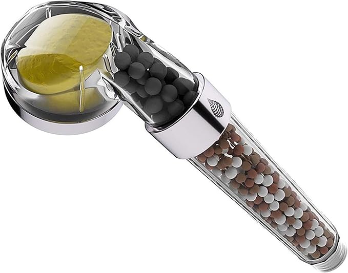 High Pressure Shower Head, Vitamin C Filter Shower Head, Water Saving Handheld Head Shower Chlorine & Fluoride Filter Helps Dry Skin & Hair Loss (Vitamin C Shower Head)