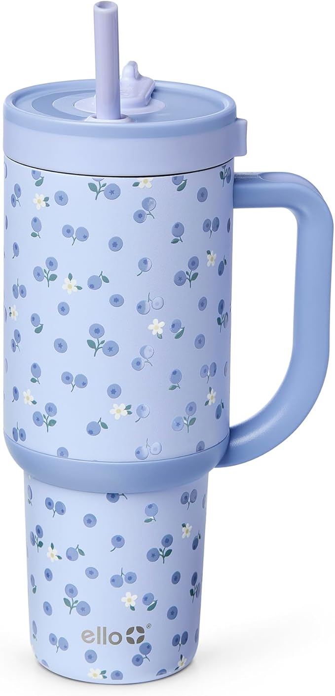 Ello Oasis 30oz Stainless Steel Tumbler - Blueberries