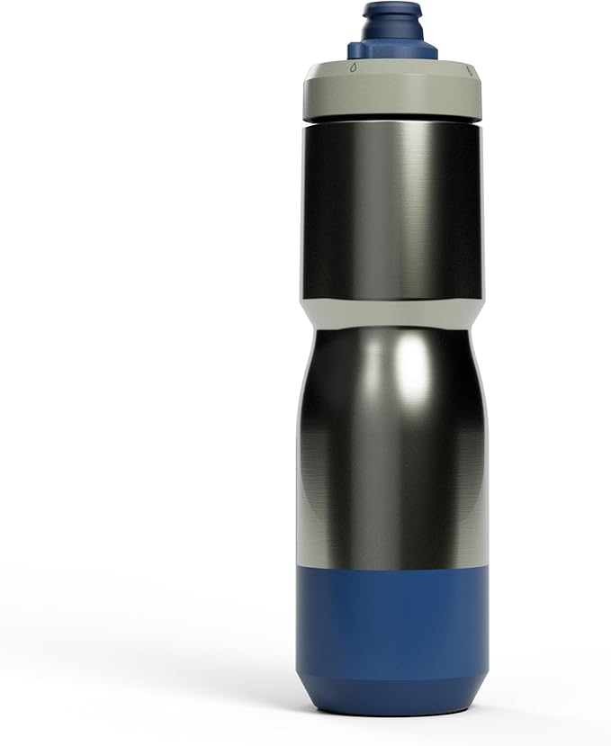 CamelBak Podium Steel Insulated Bike Water Bottle Mercury Fog, 22oz