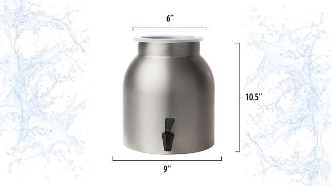 New Wave Enviro Stainless Steel Water Dispenser, 2.2-Gallon(single)