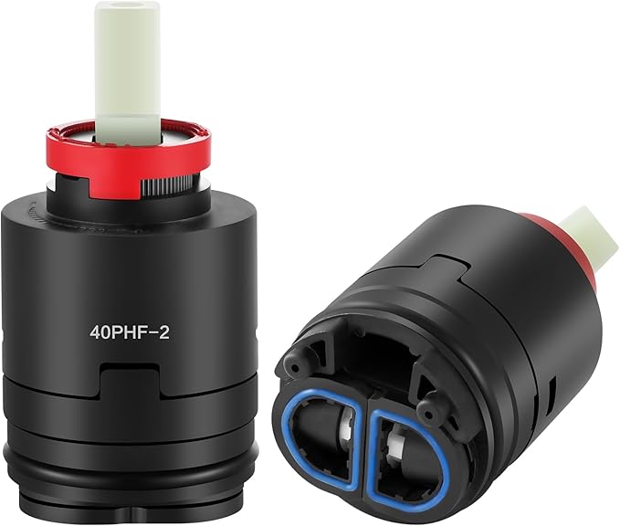 40PHF-2 Pressure Balance Cartridg, 40mm Shower Faucet Cartridge Replacement, Compatible with Tub/Shower Faucet Valve