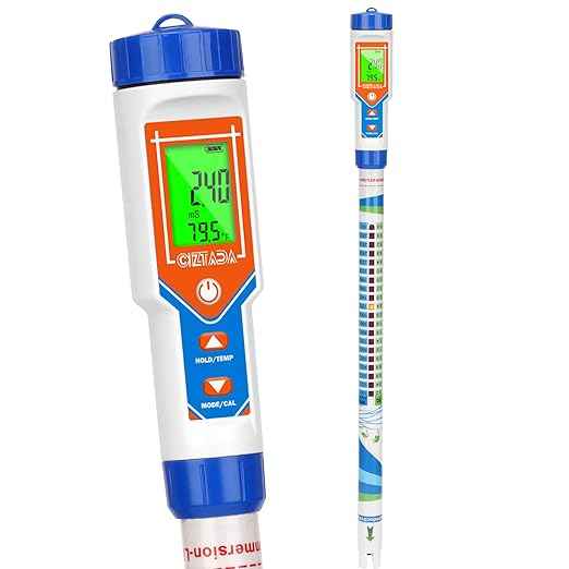 Truncheon Nutrient Meter for Hydroponic Digital Conductivity Tester for Water EC and TDS Meter with EC CF 500ppm 700ppm for Indoor Plant Grow Hydro Reservoir Tank Aeroponic Garden