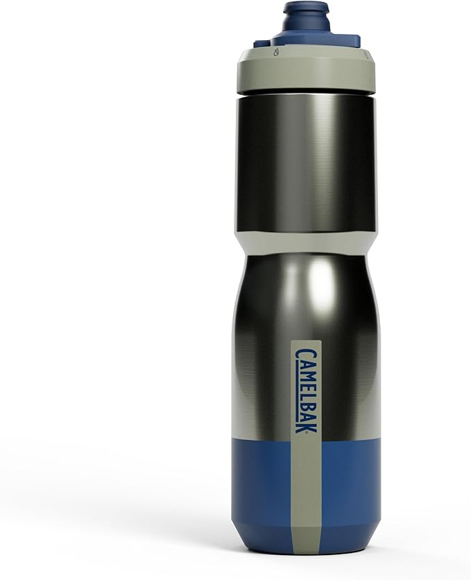 CamelBak Podium Steel Insulated Bike Water Bottle Mercury Fog, 22oz