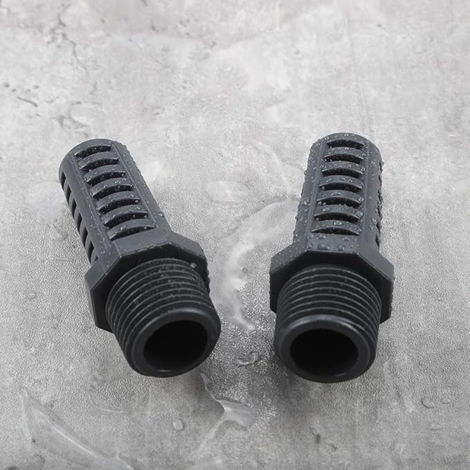 TOMEX 1/2 Inch Threaded Suction/Overflow Strainer, Screen Strainer 1/2 Inch (2 Pack)