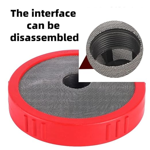 Household Hose Filter, Water Pump Sedimentation Filter,40 Mesh 304 Stainless Steel,Including 2 Connecting Ports(ID1/2'',ID3/4'') and 2 Clamps,Used for Sprayer Pump, Pressure Washer