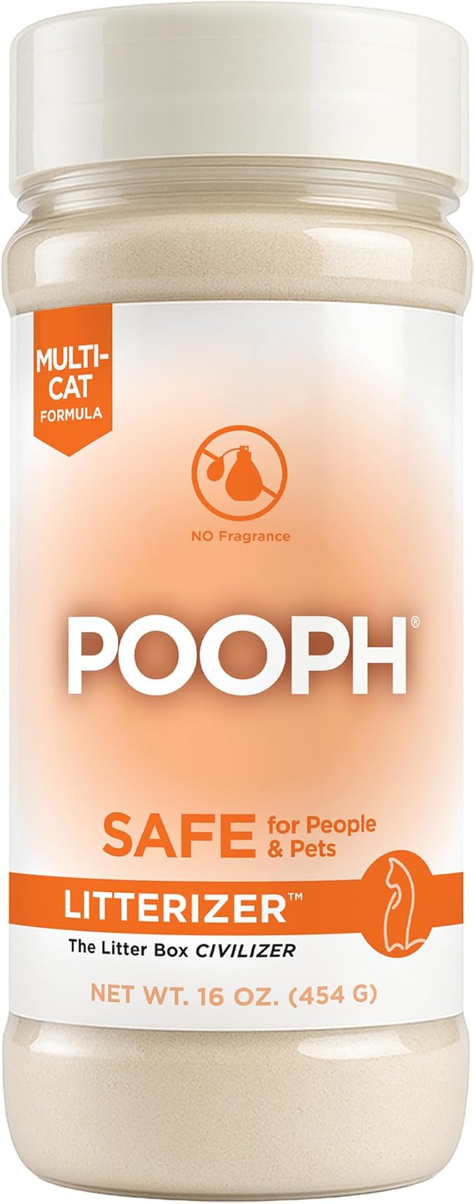 POOPH® LITTERIZER® – 16oz Bottle – Absorbs 46x Weight in Wetness & Odor – Keeps Litter Dry, Reduces Mess, Reduce Litter Costs AND Get a STINK-FREELitter Box – WITHOUT Fragrances or Harsh Chemicals - AquaVibe