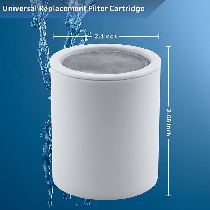 Voolan 4 Pack Replacement Shower Filter Cartridge - 20 Stage Hard Water Shower Filter For Remove Chlorine And Heavy Metals, Water Softening - Reduces Dry Itchy Skin