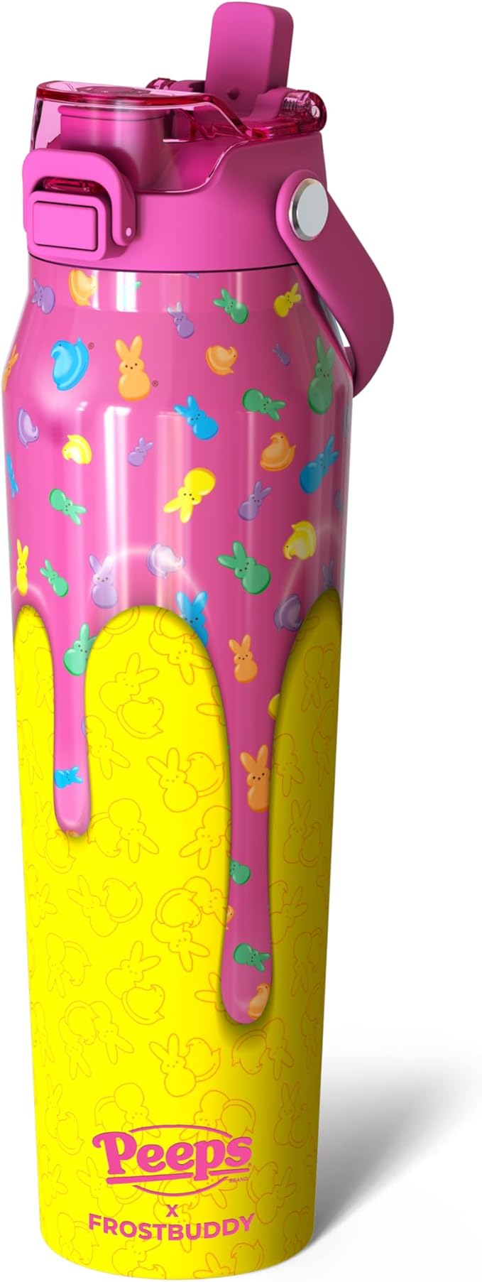 Frost Buddy 32oz Insulated Water Bottle with Straw & Chug Lid | Leak-Proof Stainless Steel | 24-Hours Cold | Sweat-Proof, Cup Holder Friendly | Ideal for Gym, Travel, Sports & Everyday Hydration