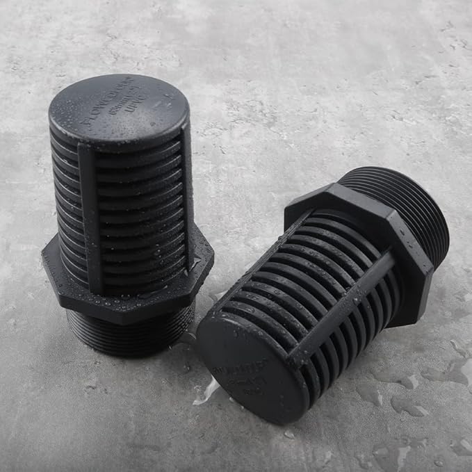 TOMEX 2 Inch Threaded Suction/Overflow Strainer, Screen Strainer 2 Inch (2 Pack)