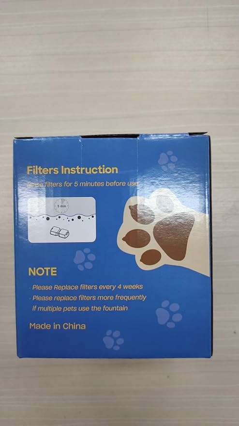 Cat Water Fountain Filter: 24 Cat Fountain Filter Replacement - 12 Carbon Filters & 12 Foam Filters - Suitable for IHOUONE Stainless Steel pet Fountains - AquaVibe