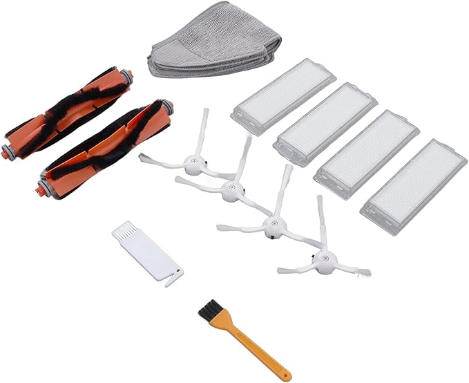 Vacuum Cleaner Accessory Tools, Replacement Filter Mop Brush Kit for Xiaomi Mi Robot Vacuum Mop 2 Lite 2 Pro MJSTL MJST1S Sweeper MI Robot Vacuum Mop 2 Pro mop vacuum accessories kit for xiaomi - AquaVibe