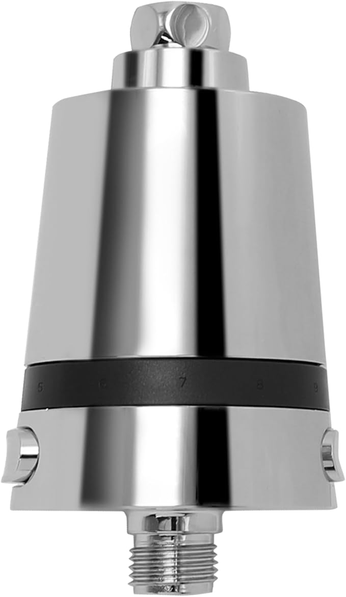 Advanced Hard Water Shower Filter Cartridge - KDF-55 Removes 99% Chlorine & Rust - Stops Dry Skin & Hair Damage - Universal Fit for Rain/Handheld Heads,CP - AquaVibe
