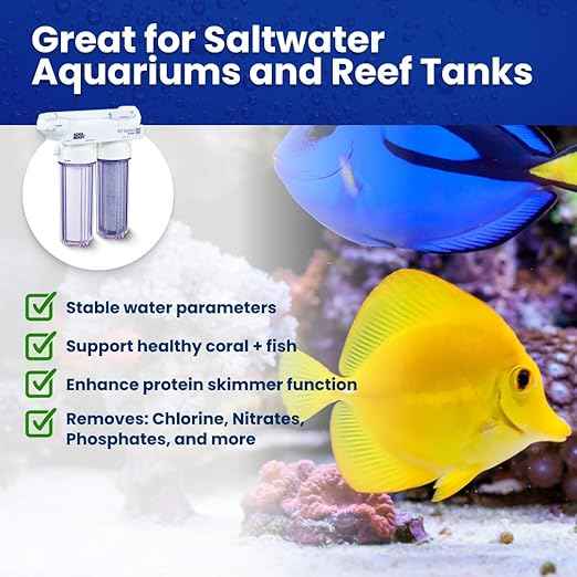 3 Stage Reverse Osmosis RO Water Filter | 75 Gallons Filtration Per Day | Easy DIY Install | Purified Water Removes Chlorine, Fluoride, Nitrates, and Heavy Metals