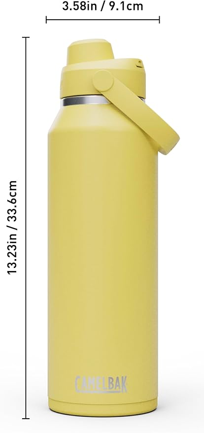 CamelBak Thrive Chug Insulated Stainless Steel Water Bottle Yellow Bloom, 40oz