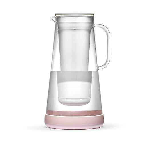 LifeStraw Home Silicone Base, Water Pitcher 7-Cup Accessory, Rose