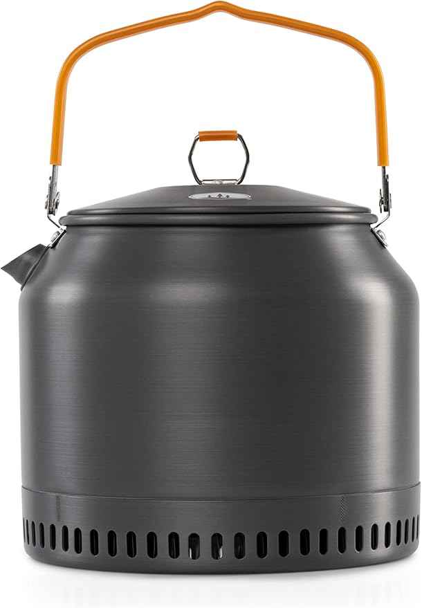 GSI Outdoors Halulite 1.8L Tea Kettle HS I Heat Sink Technology, Ultralight Camp Kettle