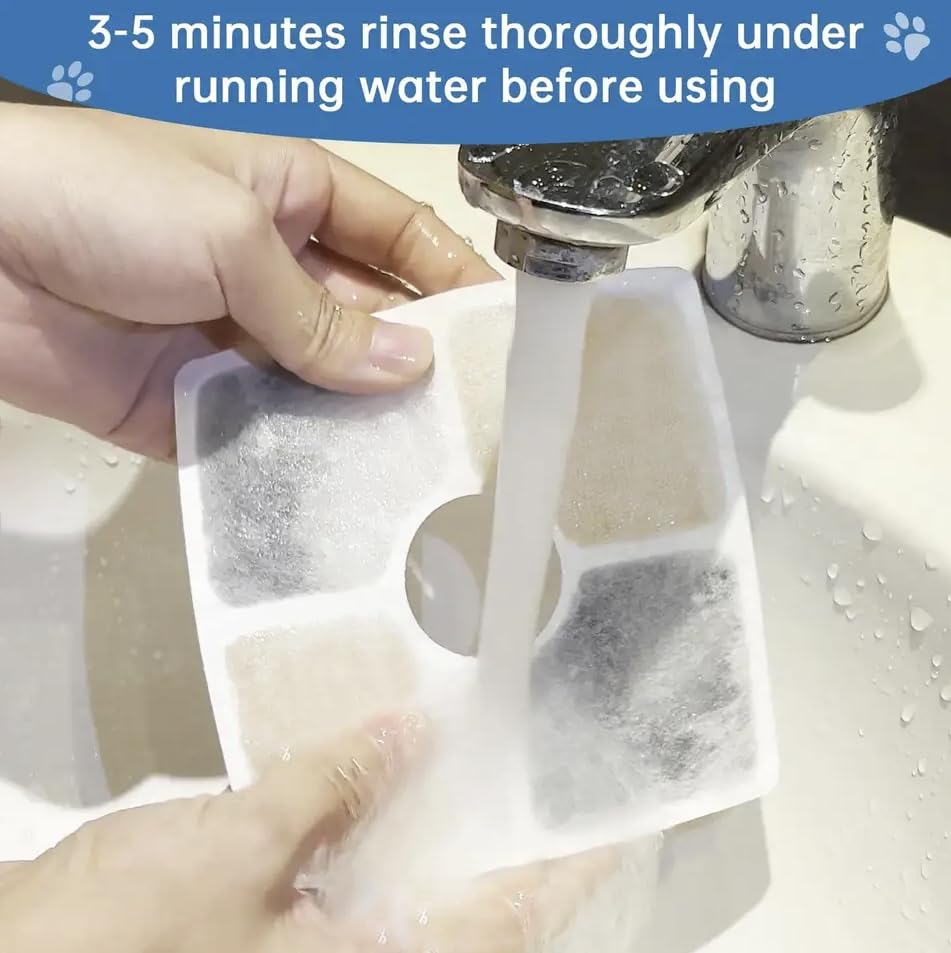 Triple Filtration Charcoal Water Filter Replacements for Veken 84oz (6 Count)