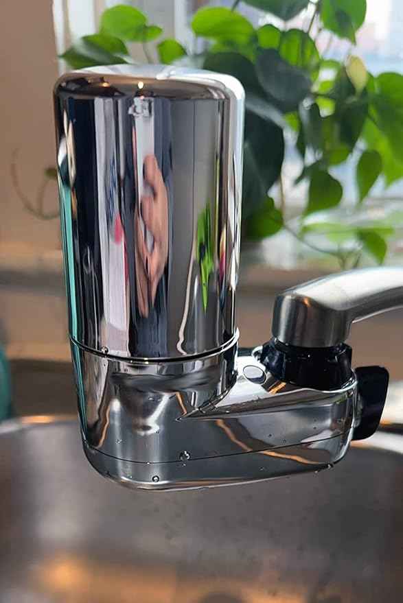 NRP Premium Faucet Water Filter Replacement for BRITA standard system, chrome tap water filter Reduces Lead, BPA Free - 3Pack