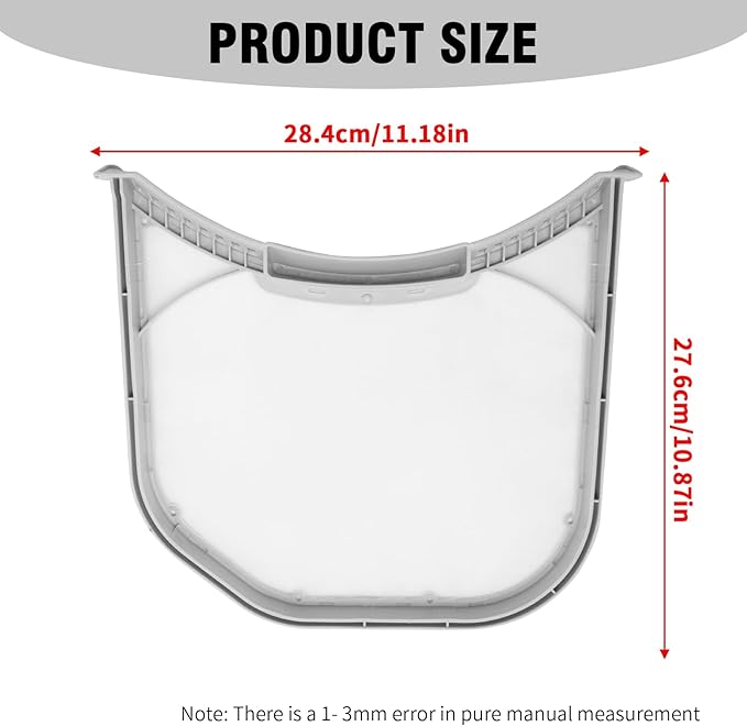 2Pcs ADQ56656401 Dryer Lint Filter, Replacement for LG DLE3600V/00 DLEX3360V Replacement for Kenmore 79680512900 79680518900, Replaces AP4457244 1462822 AH3531962 - AquaVibe