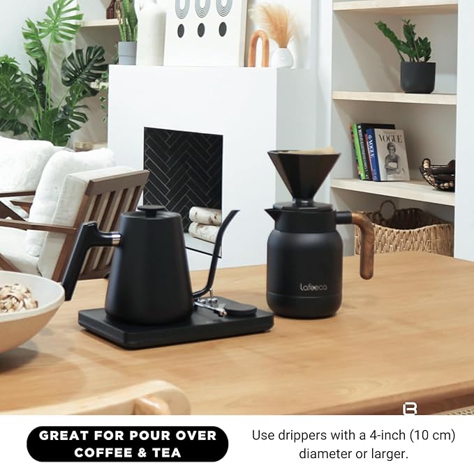 Aura Thermal Coffee Carafe Tea Pot for Keeping Hot & Iced Cold - Vacuum Insulated - Thermos Water Pitcher - Beverage Dispenser - Cool Touch Handle & Lid - BPA Free - 1 Liter - Copper