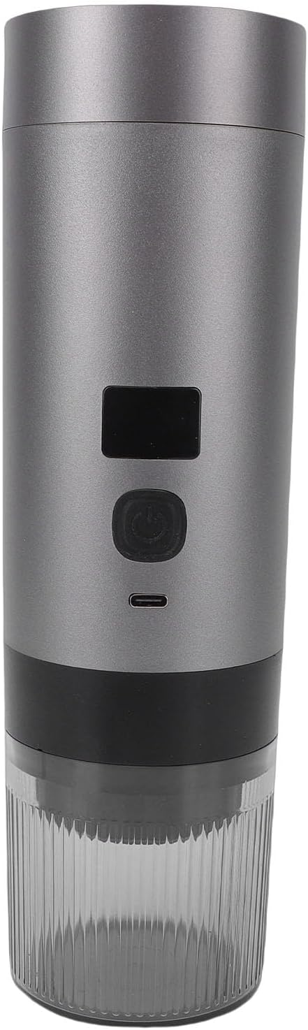 Zerodis Portable Coffee Machine Coffee Machines Maker with Spoon 200ml Fast Heating Temp Digital Display Fine Mesh Filter Cold Hot Extraction for Camping Office Portable
