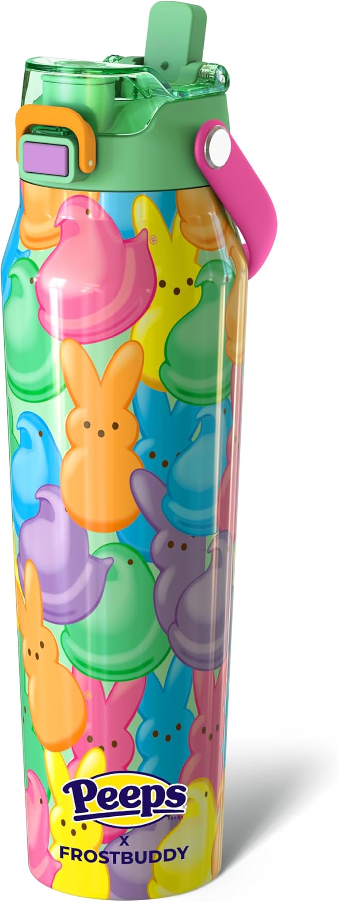 Frost Buddy 32oz Insulated Water Bottle with Straw & Chug Lid | Leak-Proof Stainless Steel | 24-Hours Cold | Sweat-Proof, Cup Holder Friendly | Ideal for Gym, Travel, Sports & Everyday Hydration