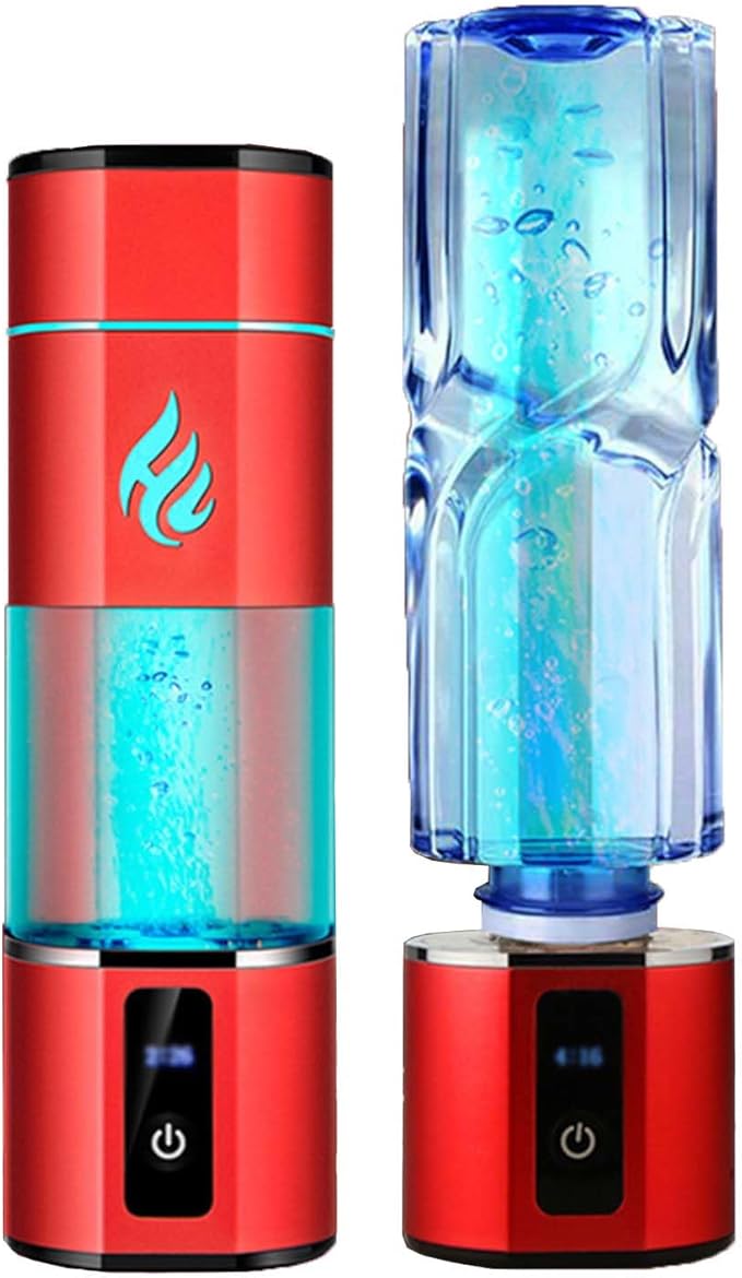 300ML Portable Hydrogen Water Generator, 5000PPB High Concentration Hydrogen Water Generator, with Breathing Light, Relieve Fatigue and Improve Sleep