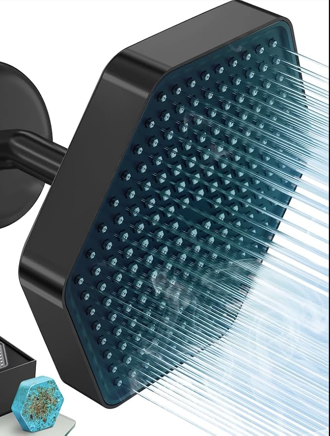 AquaHomeGroup Luxury Filtered Shower Head - High Pressure Rain Showerhead with Filter for Chlorine, Rust, Sediments - Water Filter Shower Head with Vitamin C E A - SPA Effect (Patent Pending)