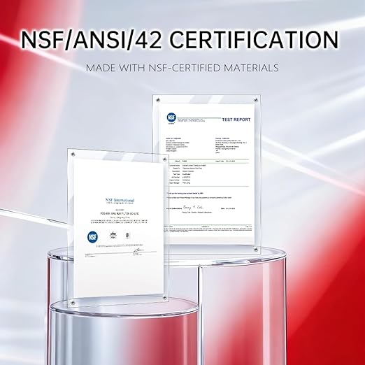 Q5-MF Reduces PFOA&PFOS, Fluoride, Lead, Chlorine,and Odors,0.01 Micron Under Sink Water Filter System, NSF/ANSI 42&53 Certified, Service Life 1 Year.