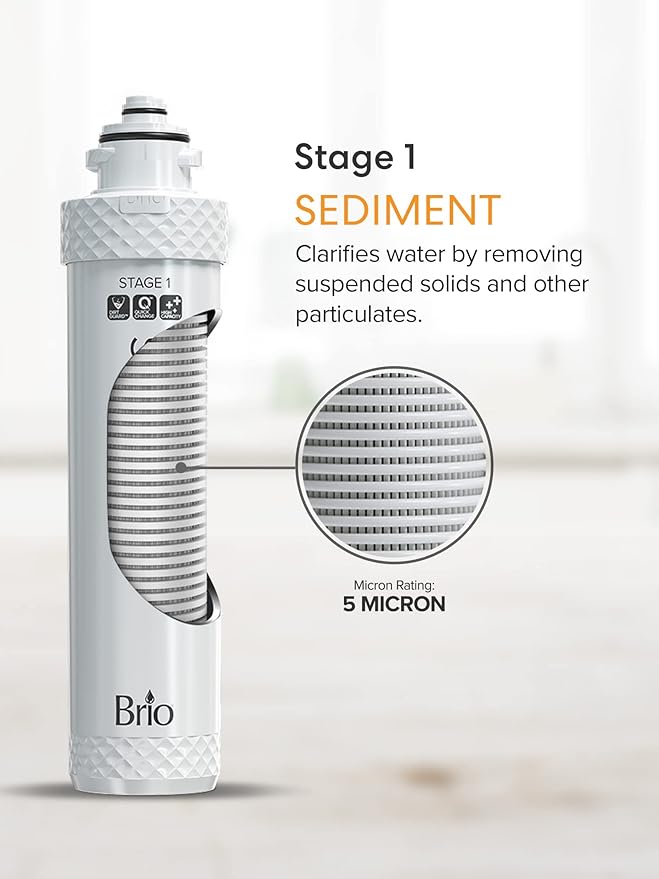 Brio 3-Stage Filter Replacement Kit for Water Cooler Dispensers