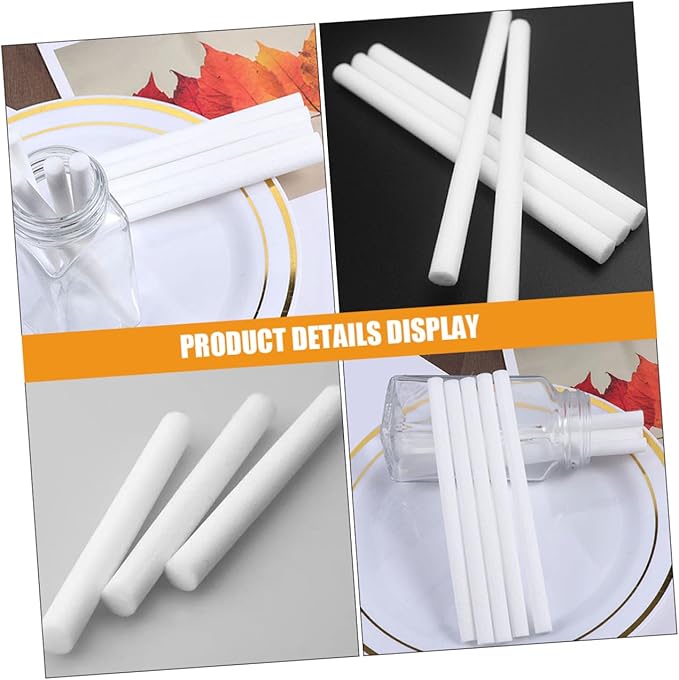 PRETYZOOM 4sets Oil Diffuser Sticks Absorbent Aroma Diffuse Rods Fragrant Volatile Sticks 50pcs*4 - AquaVibe