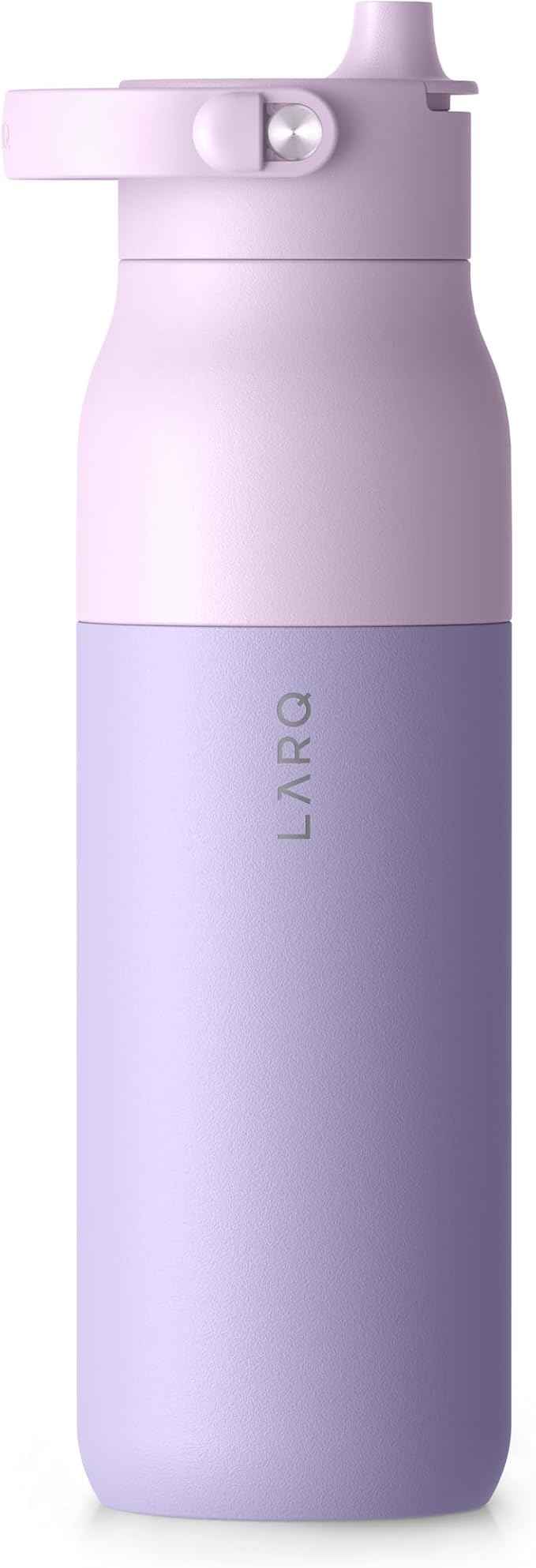 LARQ PureVis 2 Self Cleaning Water Bottle - UV Water Purifier with Filter Straw, Smart App Hydration Tracking, Insulated Stainless Steel