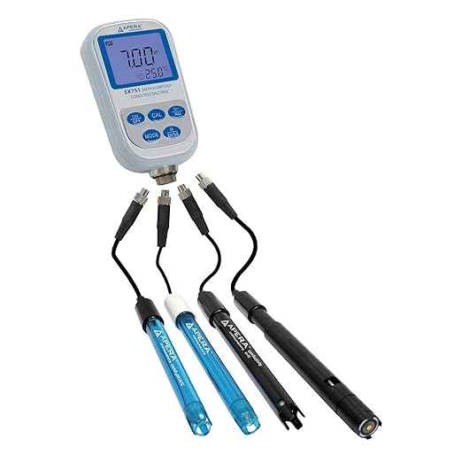 Apera Instruments SX751 pH/ORP/DO/Conductivity/TDS/Salinity/Resistivity/Portable Handheld Multiparameter Meter Kit, Silver