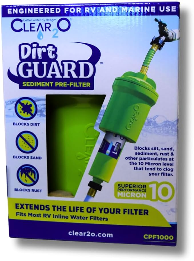 CLEAR2O® DIRTGUARD™ SEDIMENT PRE-FILTER CPF1000 - RV Water Filter - 10 Micron