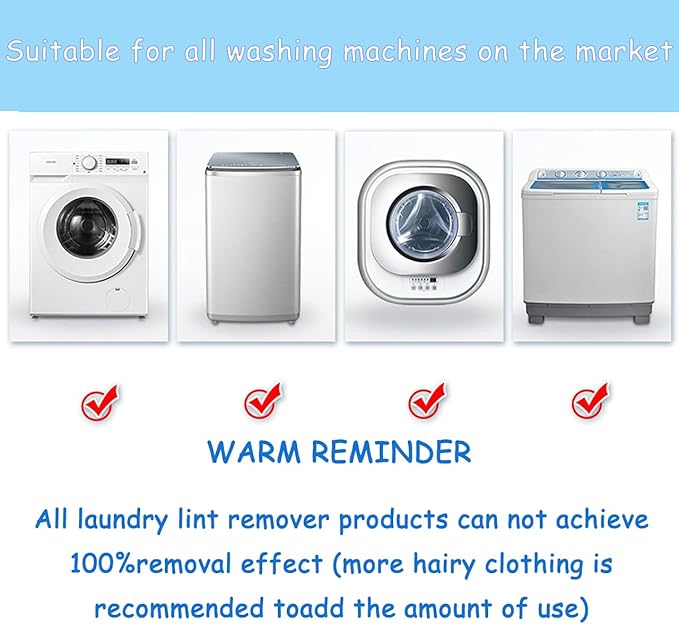 6PCS Reusable Pet Hair Remover for Laundry - Washing Machine Lint Catcher & Dryer Balls, Effectively Removes Dog Cat Hair Fur from Clothing Bedding, Dander Lint Remover Tool,Pet Hair Catcher - AquaVibe