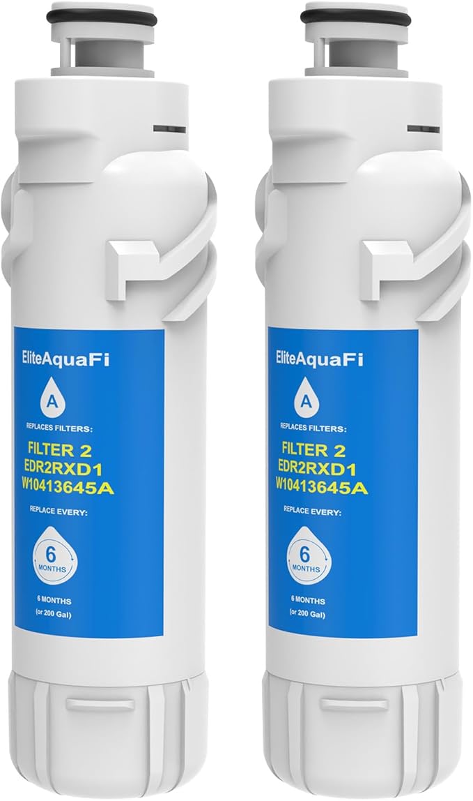 EDR2RXD1 Compatible with W104136-45A Filter 2 P9WB2L P9RFWB2L (2 Pack) - AquaVibe