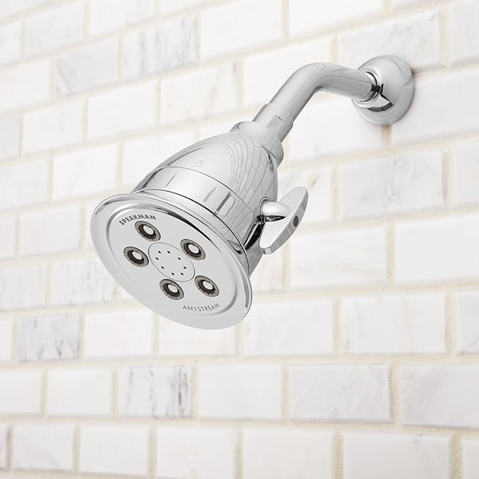 Speakman, Polished Chrome S-2005-HBF-E175 Hotel Pure Multi-Function Shower Head with Filter, 1.75 GPM
