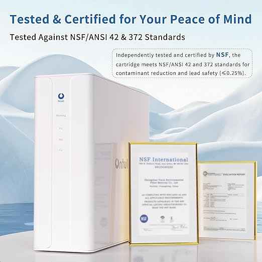 Ontulor S3OP Reverse Osmosis System 9 Stage Water Filter Reduces PFAS, PFOA/PFOS, TDS, Lead, Chlorine, Bad Taste & Odor NSF/ANSI 42 Certified TDS Meter Included（S3OP-with Tank System）