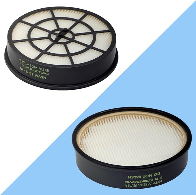 2 Pack EF-12 HEPA Media Filters Replacement for Kenmore Vacuum Models 10135, 10325, 10335, 31210, 31220, 31230, DU3018. Compare to Part #20-60512 KC38KEDCZV06 60512 - AquaVibe