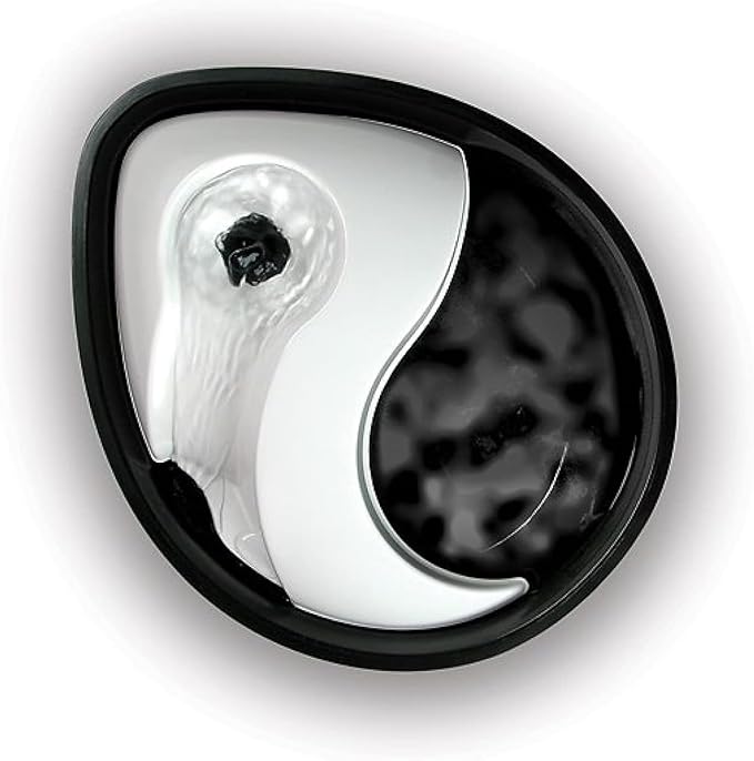 Pioneer Pet Raindrop Fountain, Pet Drinking Fountains (60 oz., Plastic -Black & White)