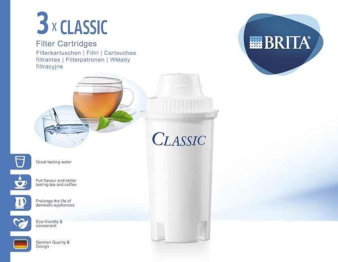 BRITA Classic Water Filter Cartridges - 3 Pack